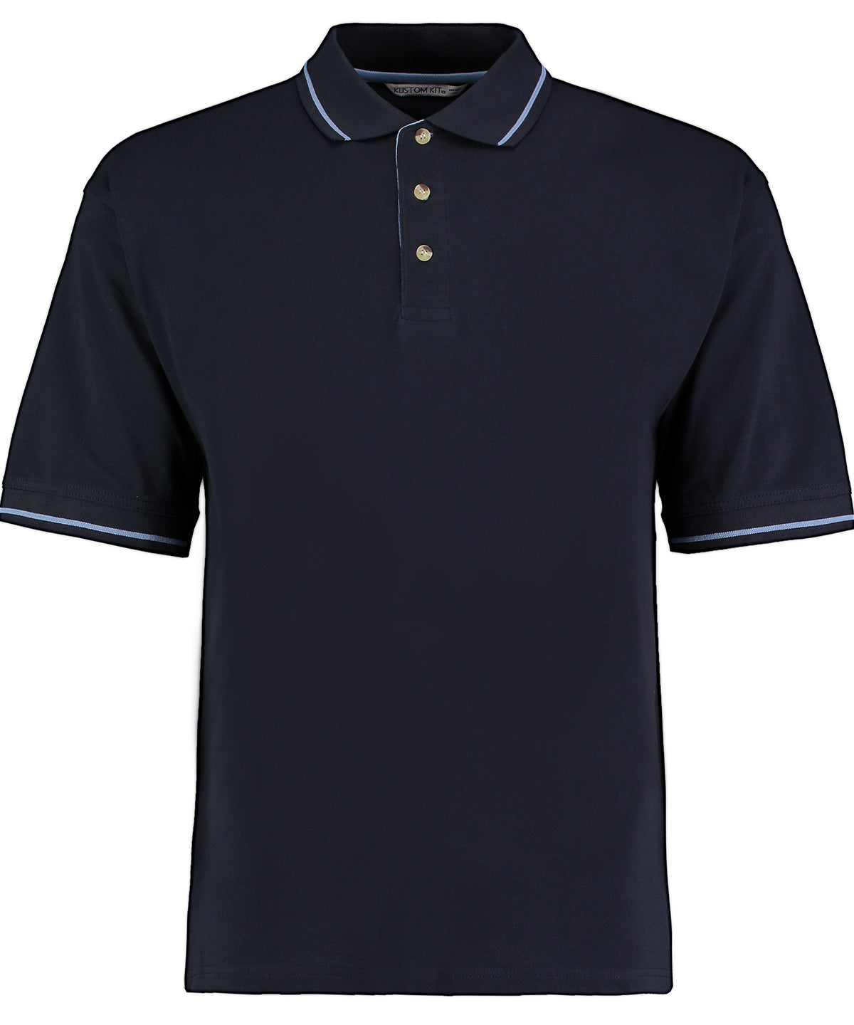 St Mellion polo (classic fit) - Navy/Light Blue