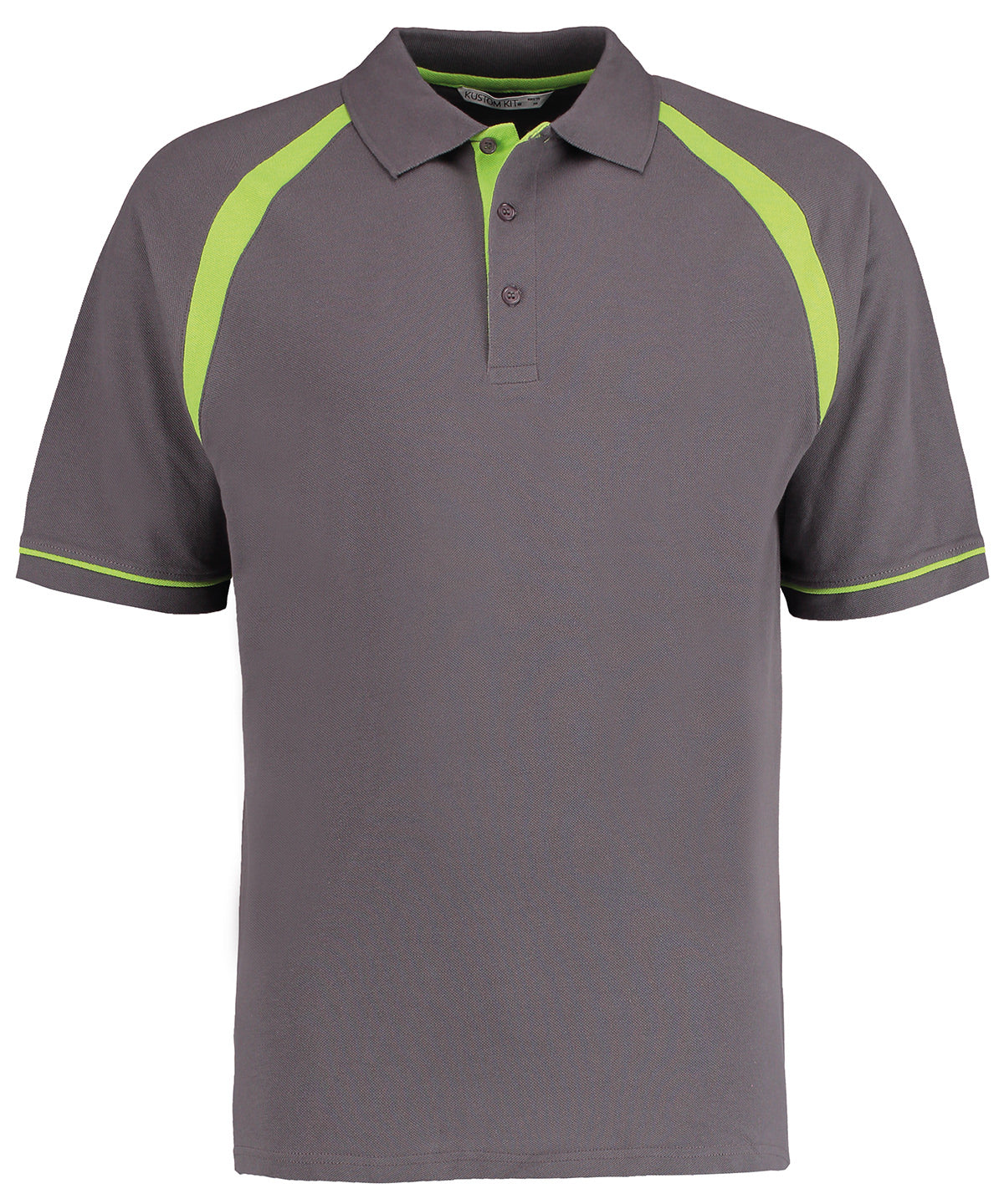 Oak hill polo (classic fit) - Charcoal/Lime