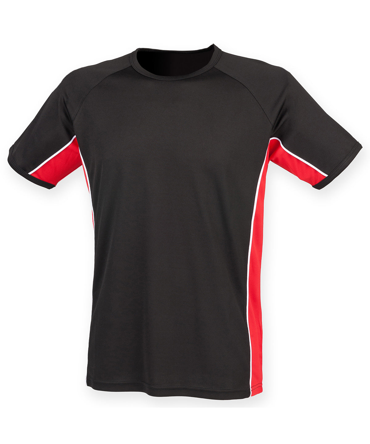 Performance panel t-shirt - Black/Red/White