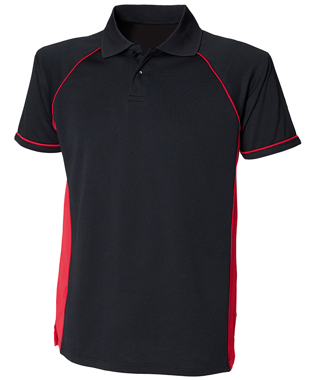 Panel performance polo - Black/Red/Red