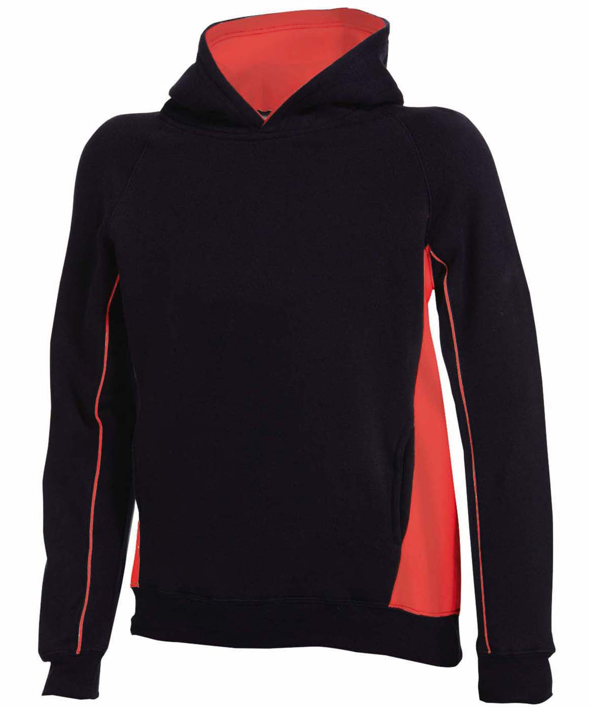 Kids pullover hoodie - Black/Red
