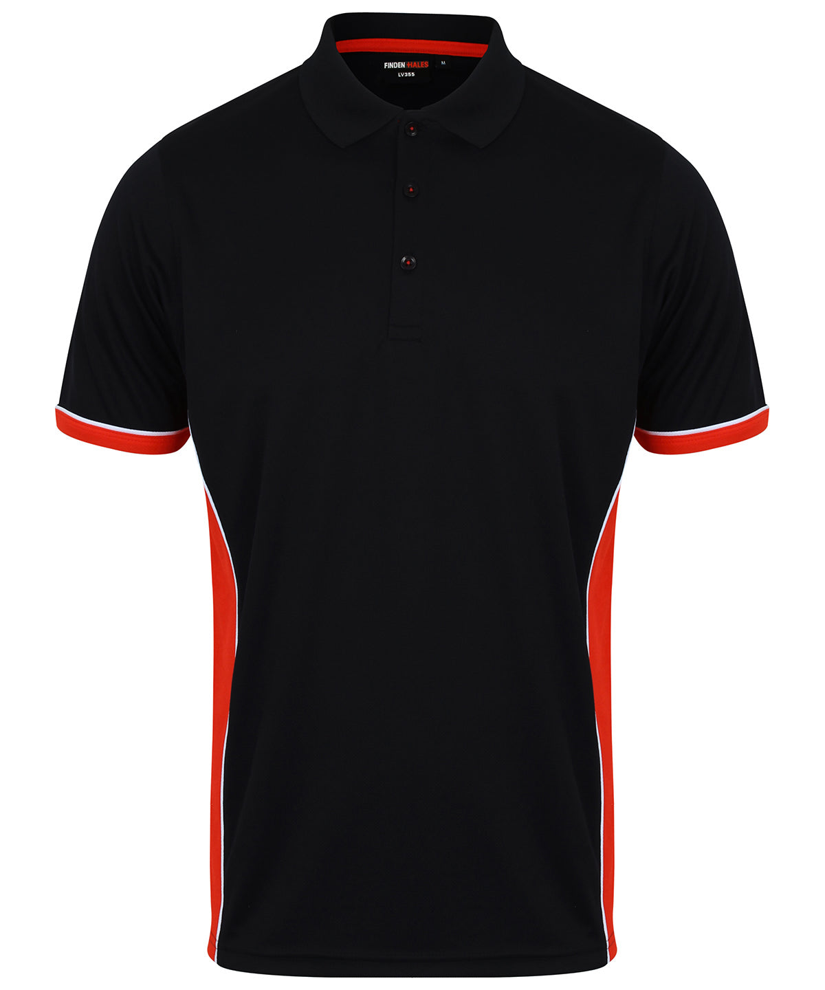 Panel polo - Black/Red/White