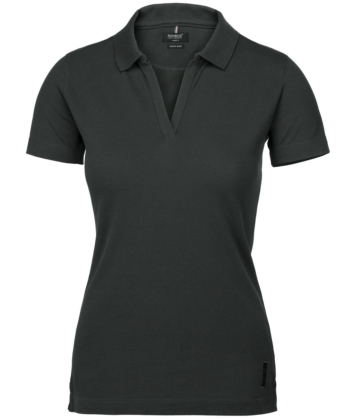 Women’s Harvard v-neck – stretch deluxe polo - Charcoal