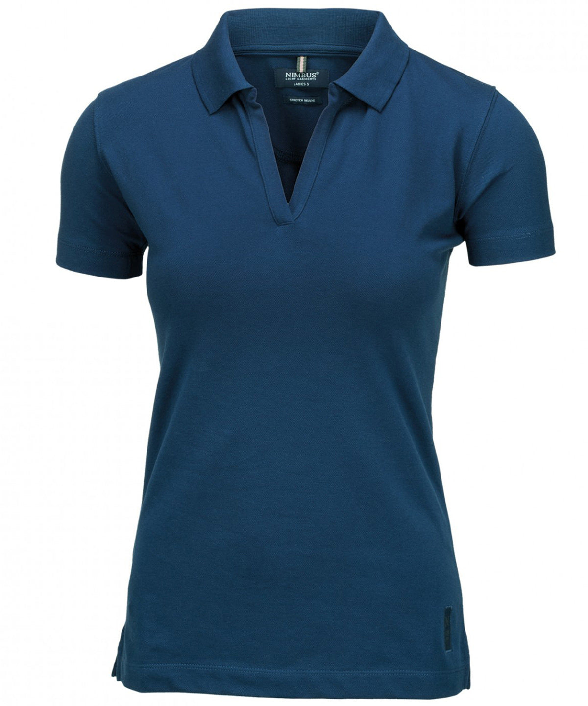 Women’s Harvard v-neck – stretch deluxe polo - Indigo Blue