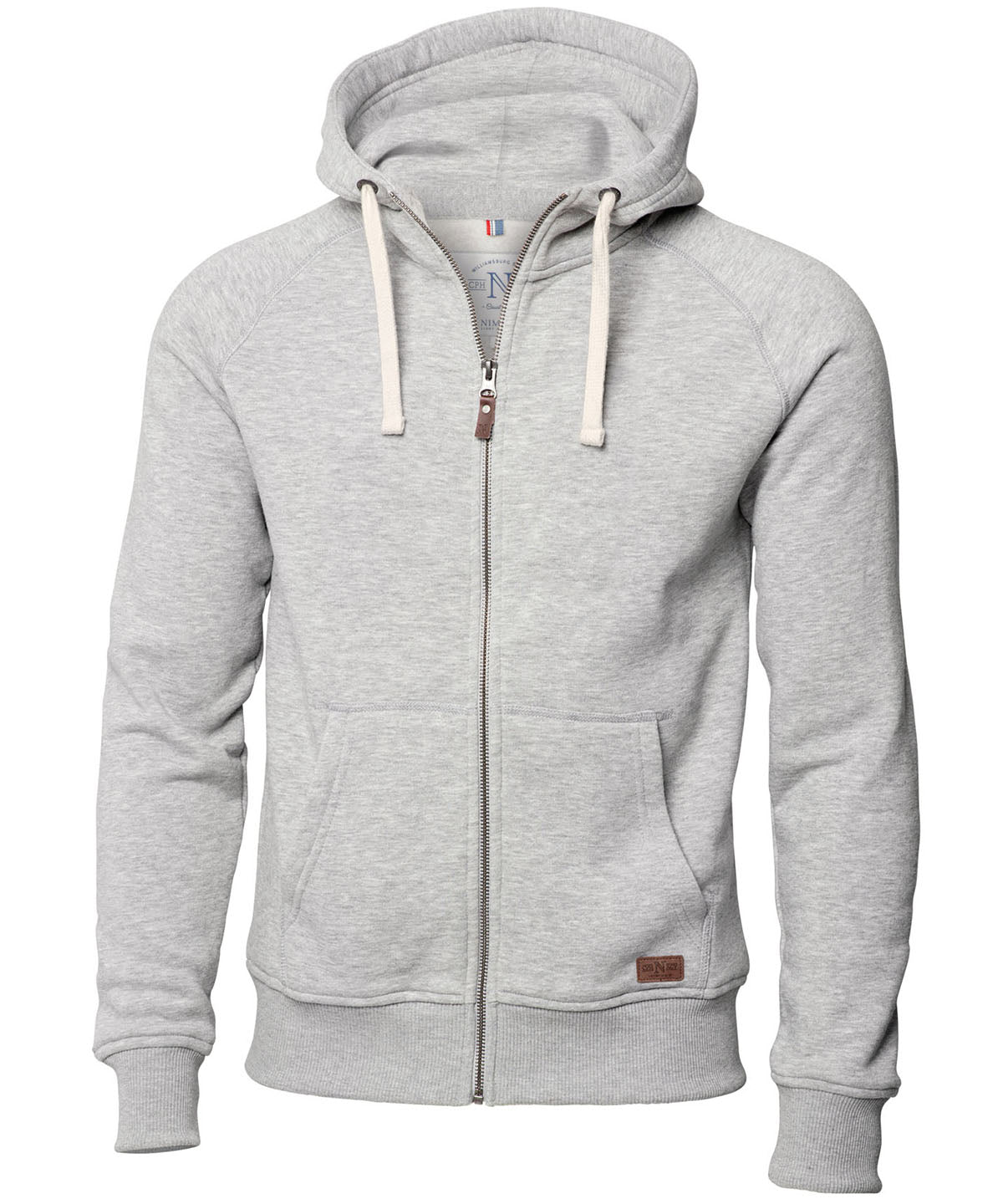 Williamsburg – fashionable hooded sweatshirt - Grey Melange*