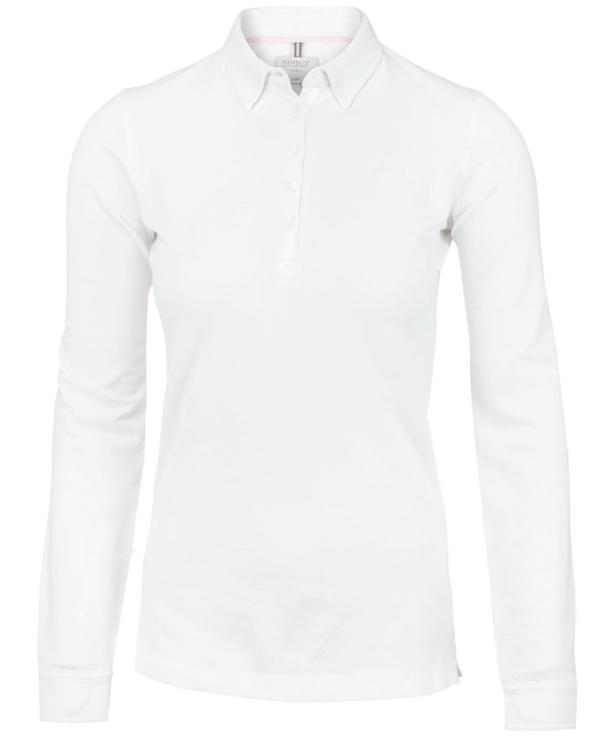 Women’s Carlington – deluxe long sleeve polo - White