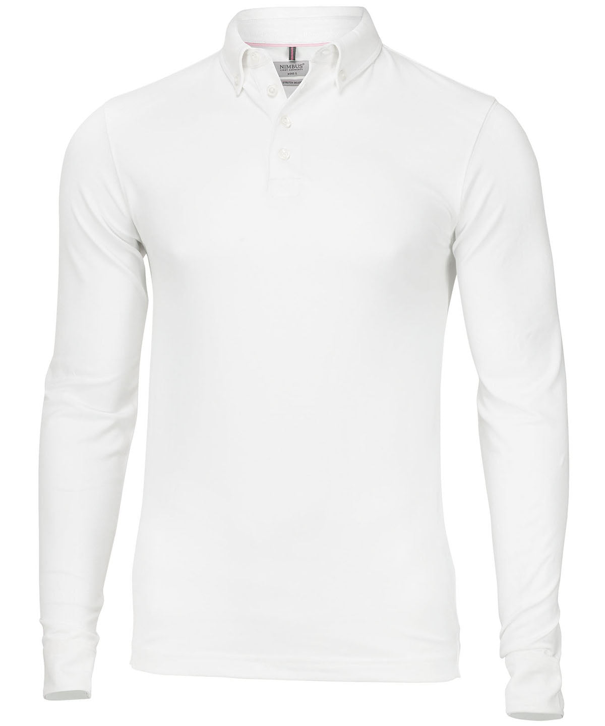 Carlington – deluxe long sleeve polo - White