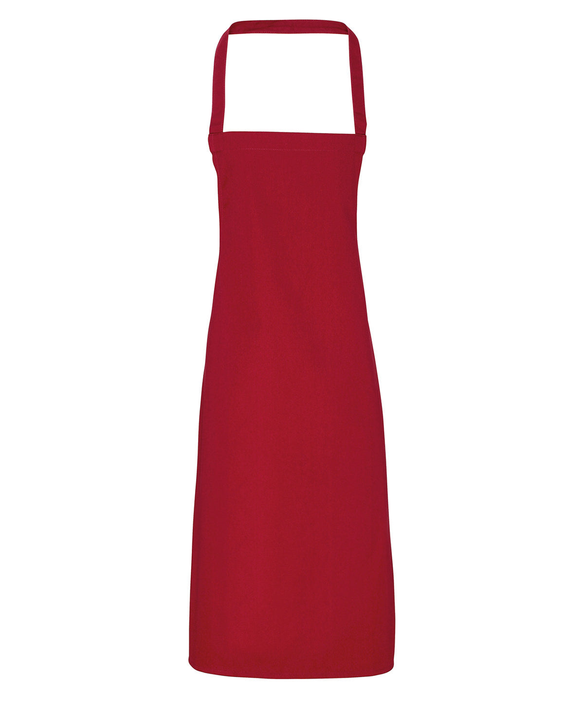 100% Organic Cotton Bib Apron - Burgundy