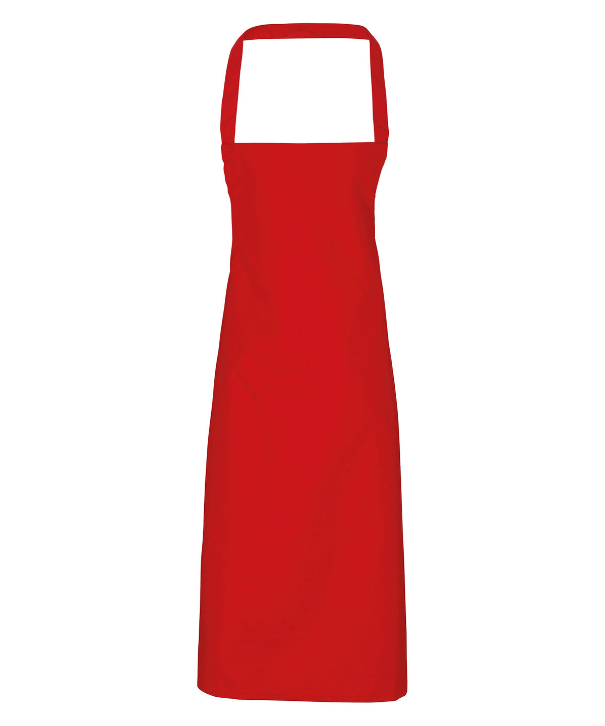 100% Organic Cotton Bib Apron - Red