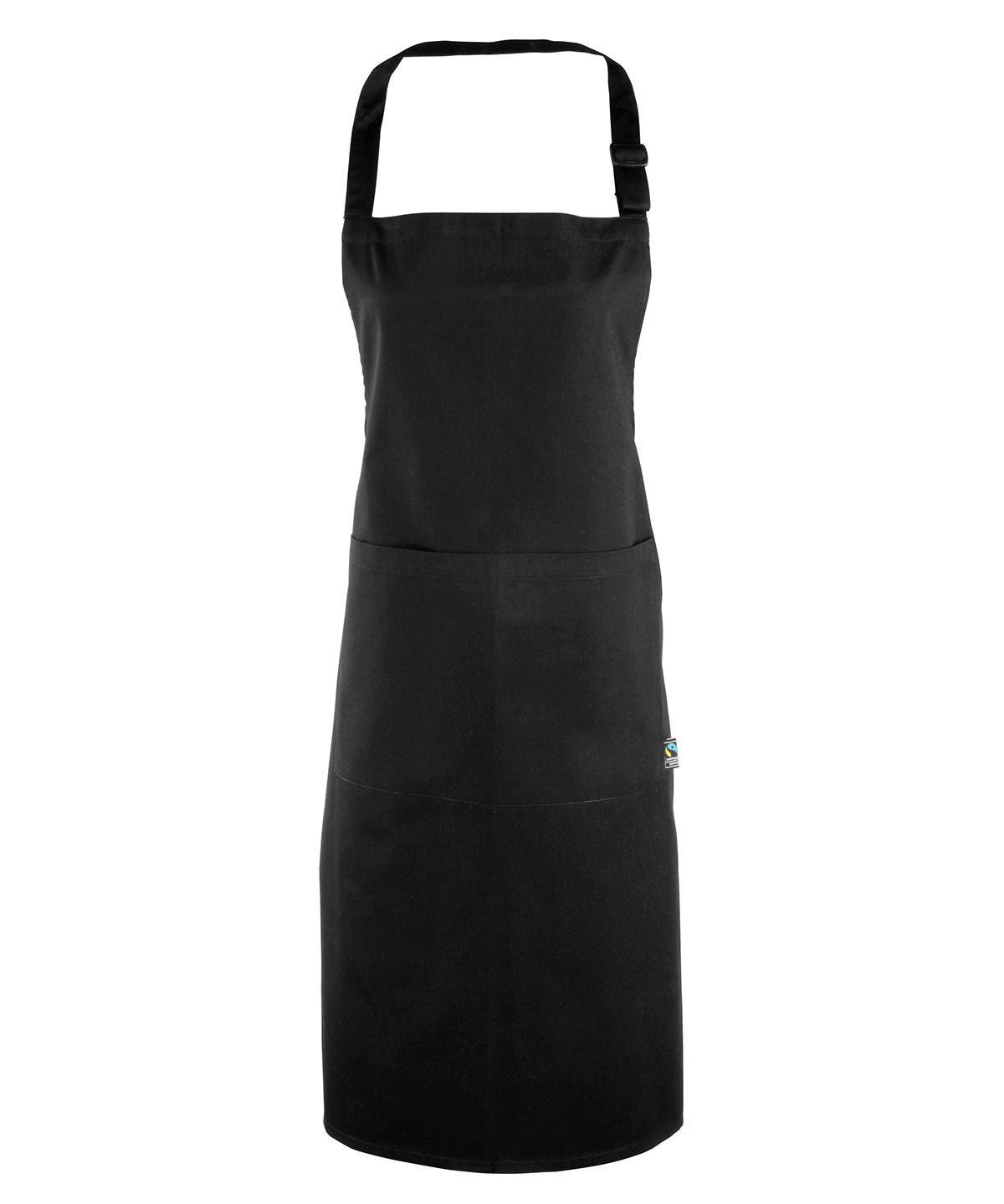 Cotton bib apron, organic and Fairtrade certified - Black