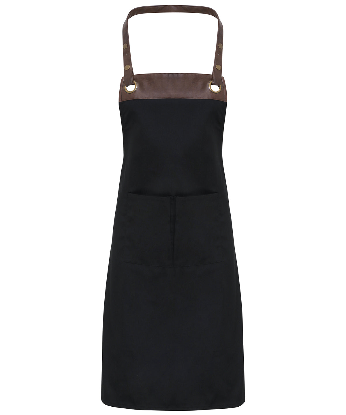 Espresso bib apron - Black/Brown