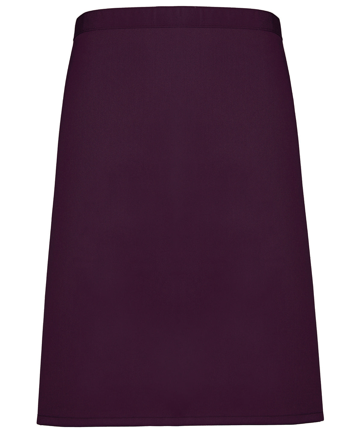 Colours mid-length apron - Aubergine