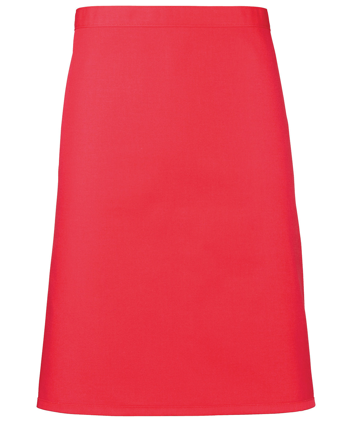 Colours mid-length apron - Strawberry Red
