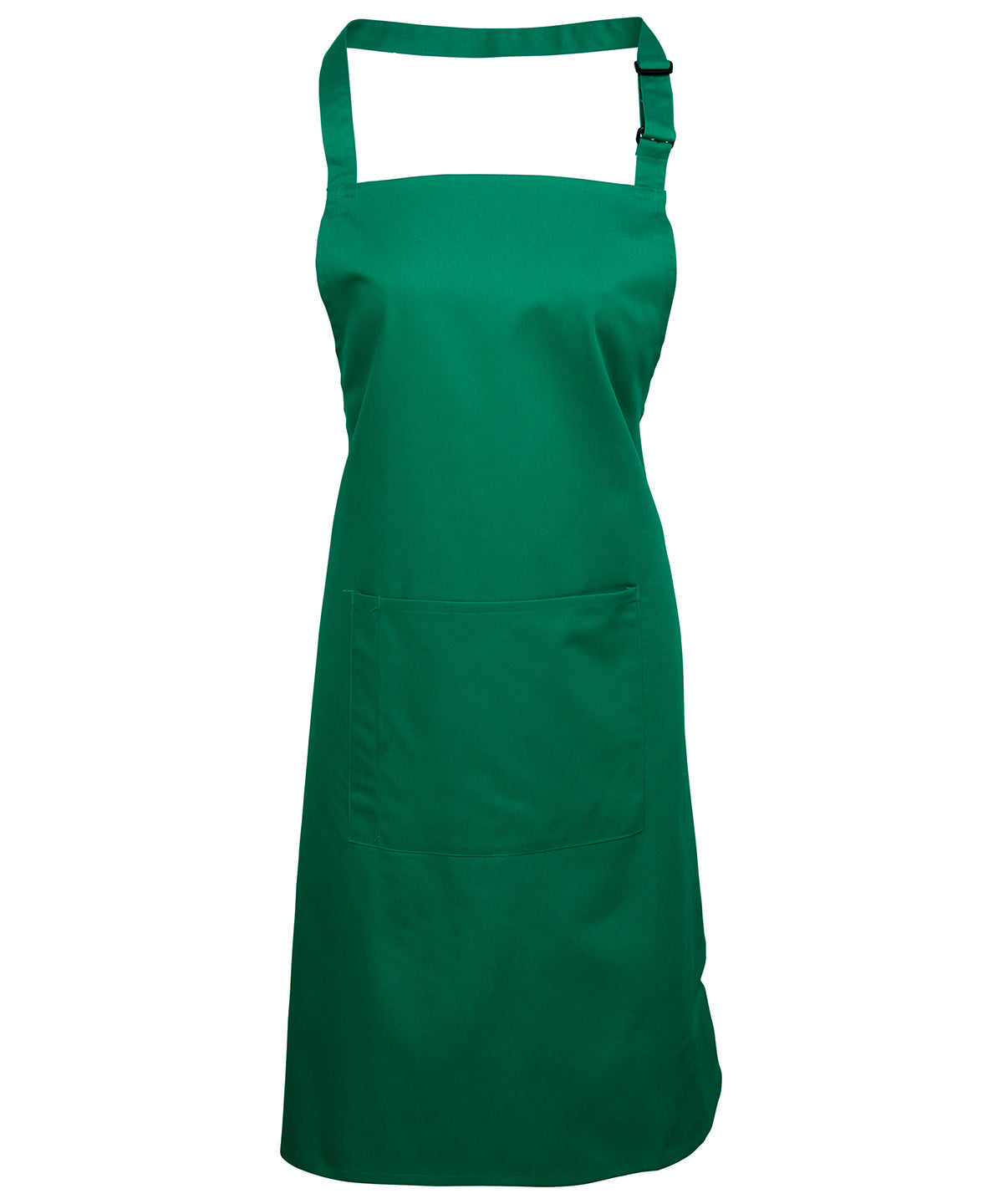 Colours bib apron with pocket - Emerald