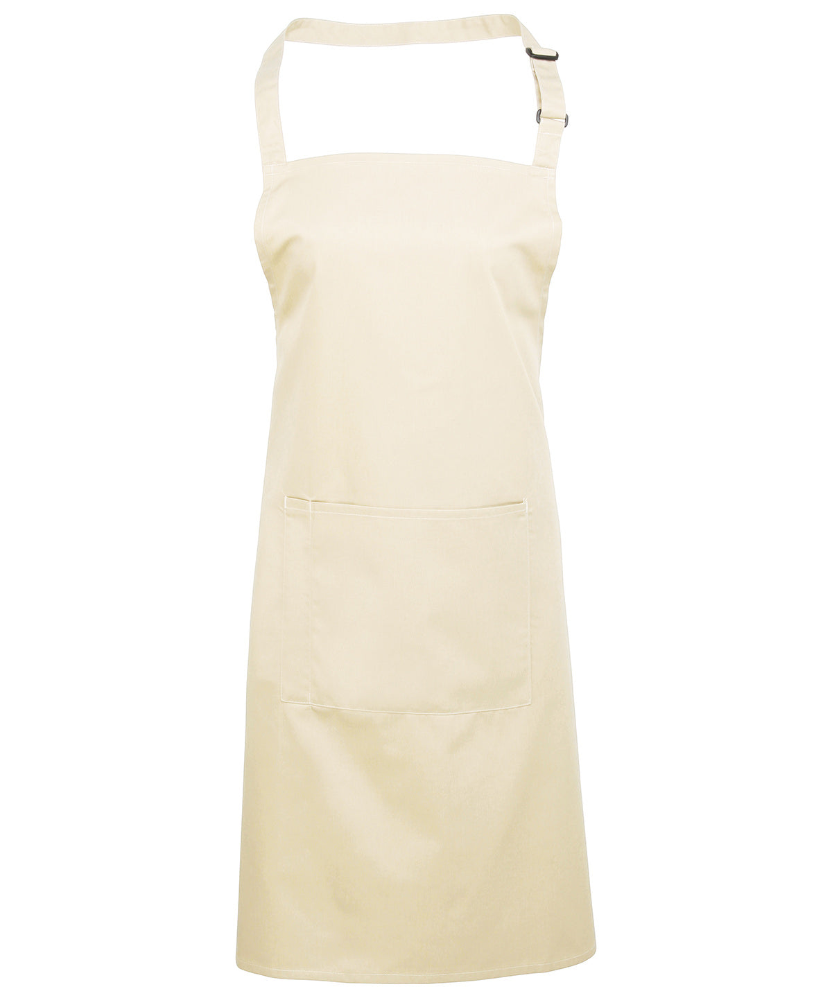 Colours bib apron with pocket - Natural