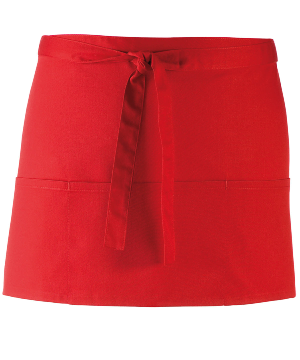Colours 3-pocket apron - Red