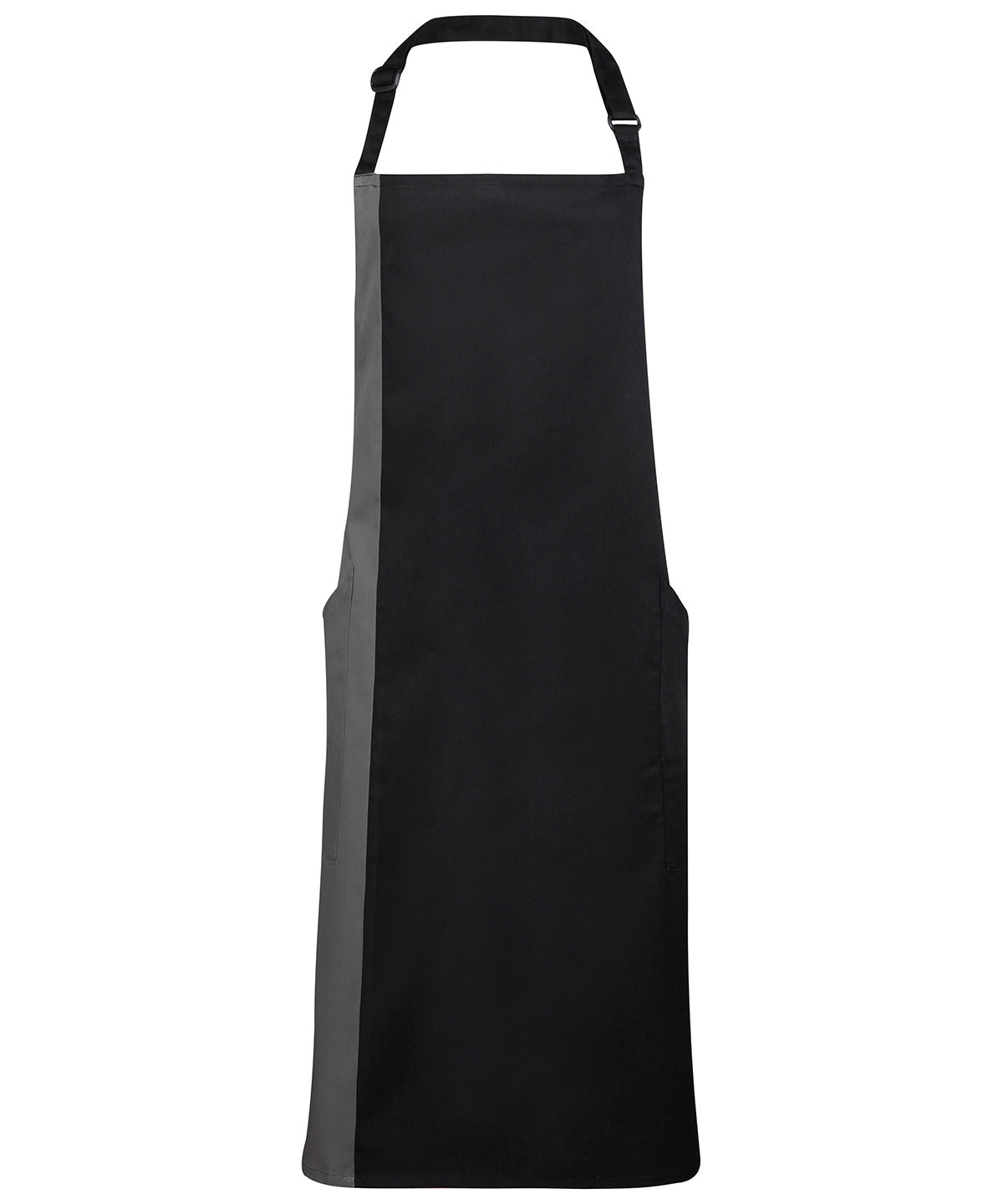 Contrast bib apron - Black/Dark Grey