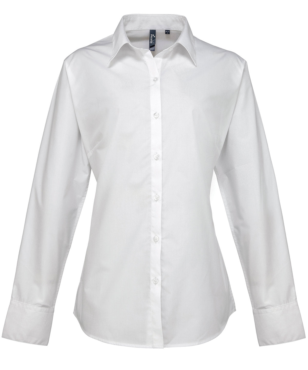 Women's supreme poplin long sleeve shirt - White