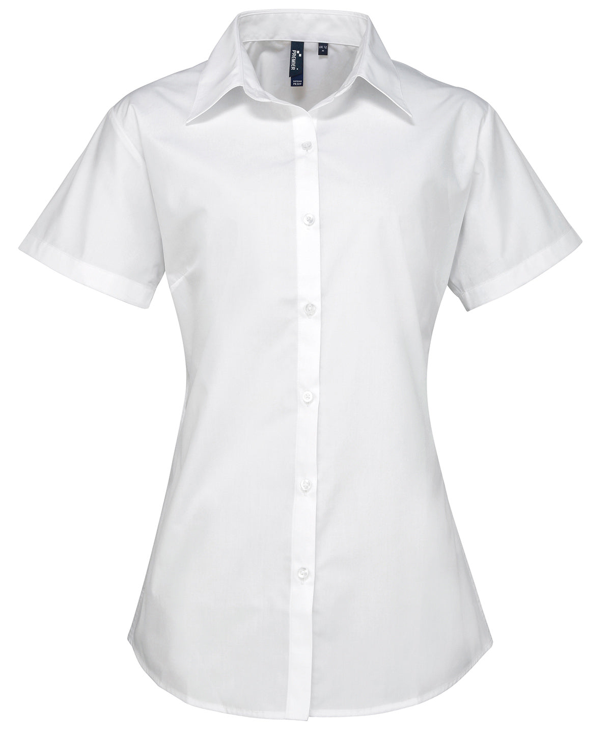 Women's supreme poplin short sleeve shirt - White