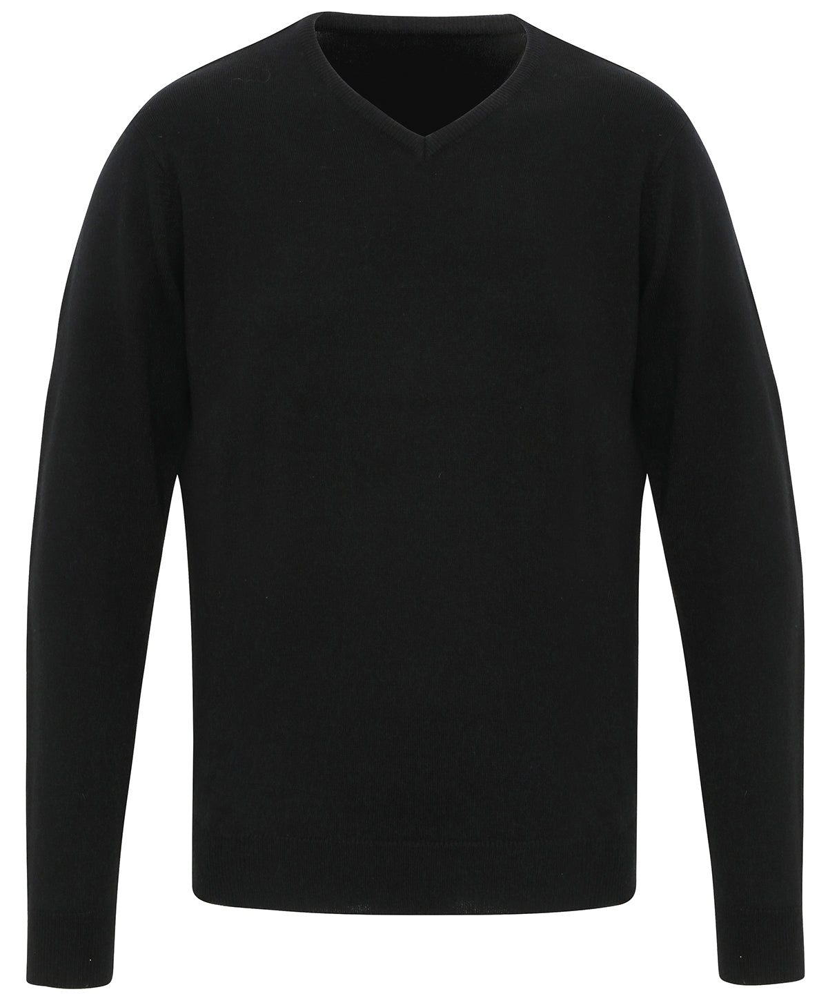 'Essential' acrylic v-neck sweater - Black