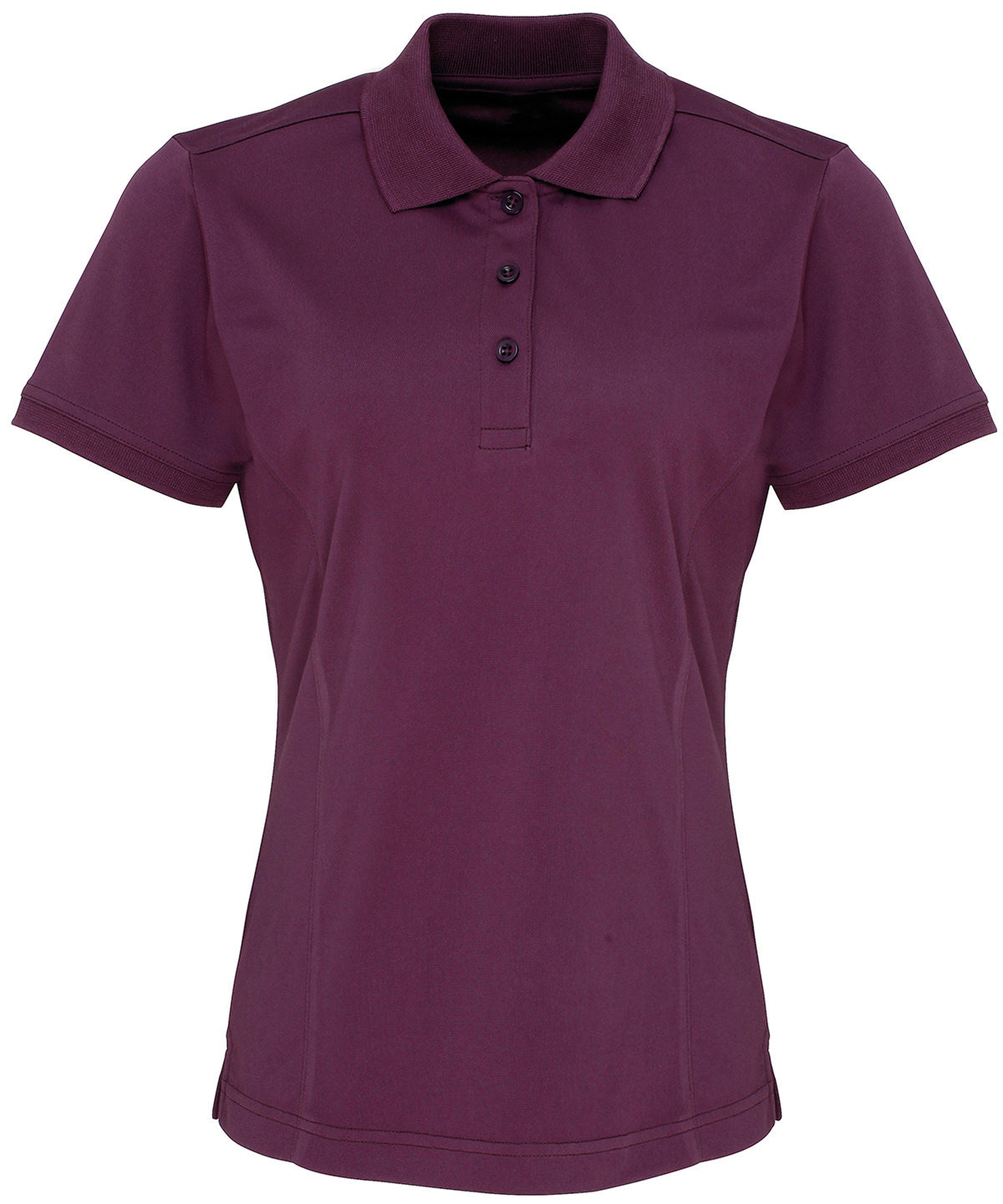 Women's Coolchecker® piqué polo - Aubergine