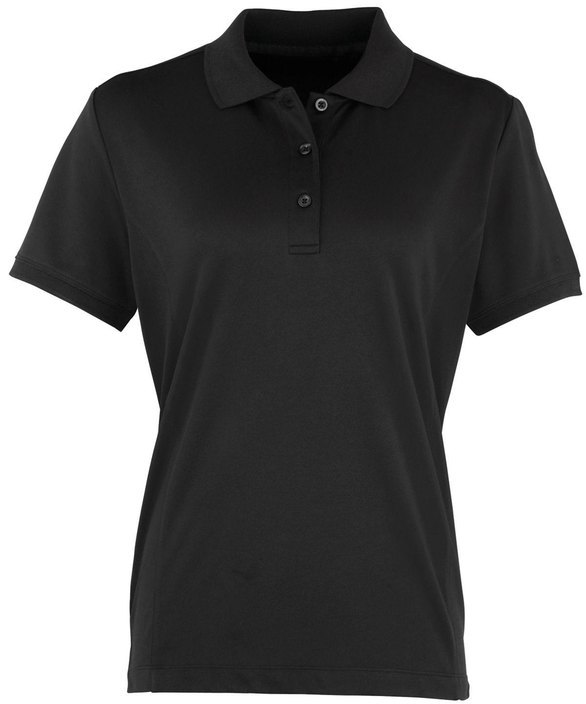 Women's Coolchecker® piqué polo - Black*