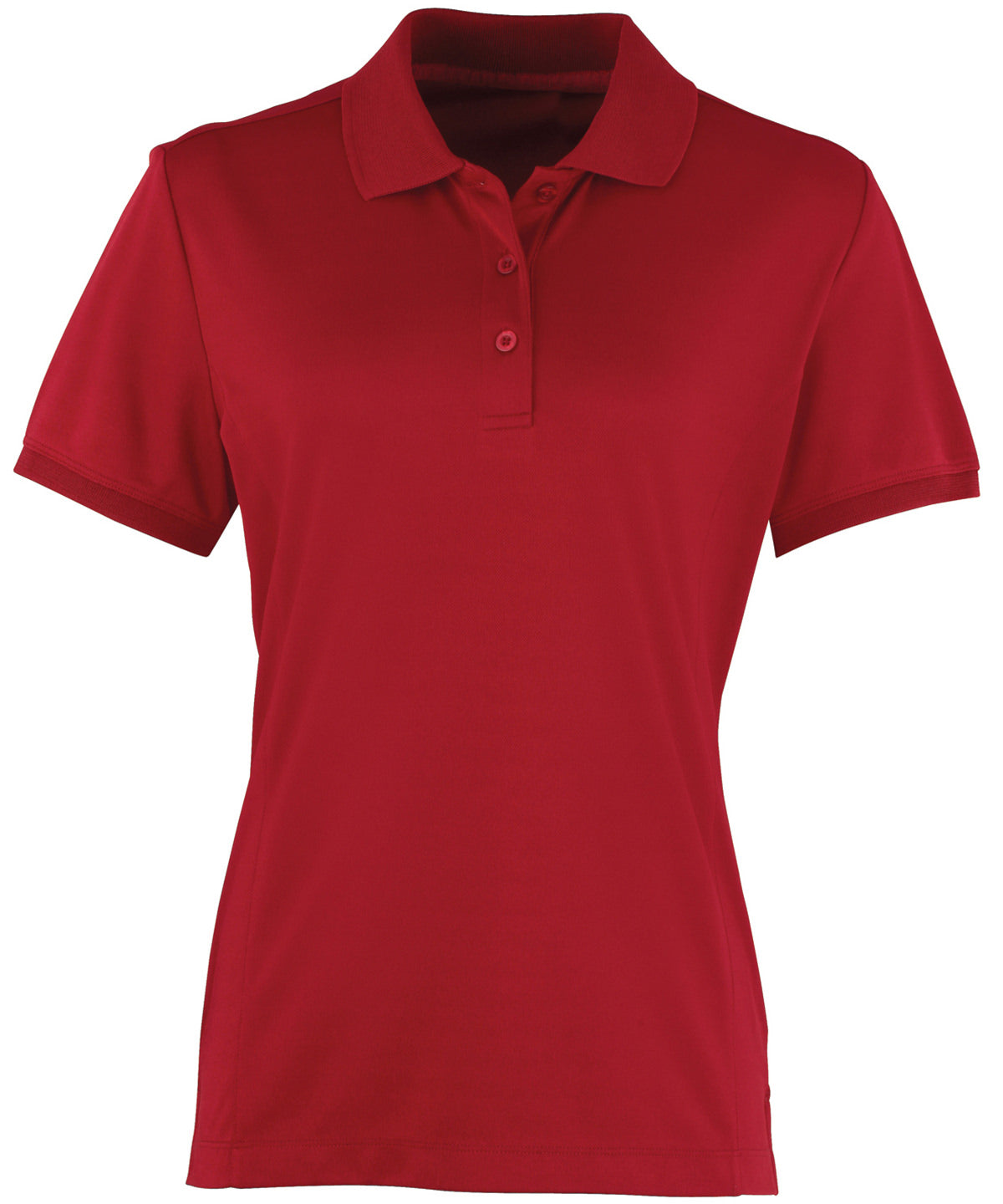 Women's Coolchecker® piqué polo - Burgundy