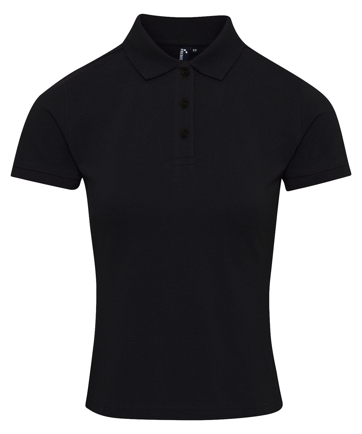 Women's Coolchecker® plus piqué polo - Black*