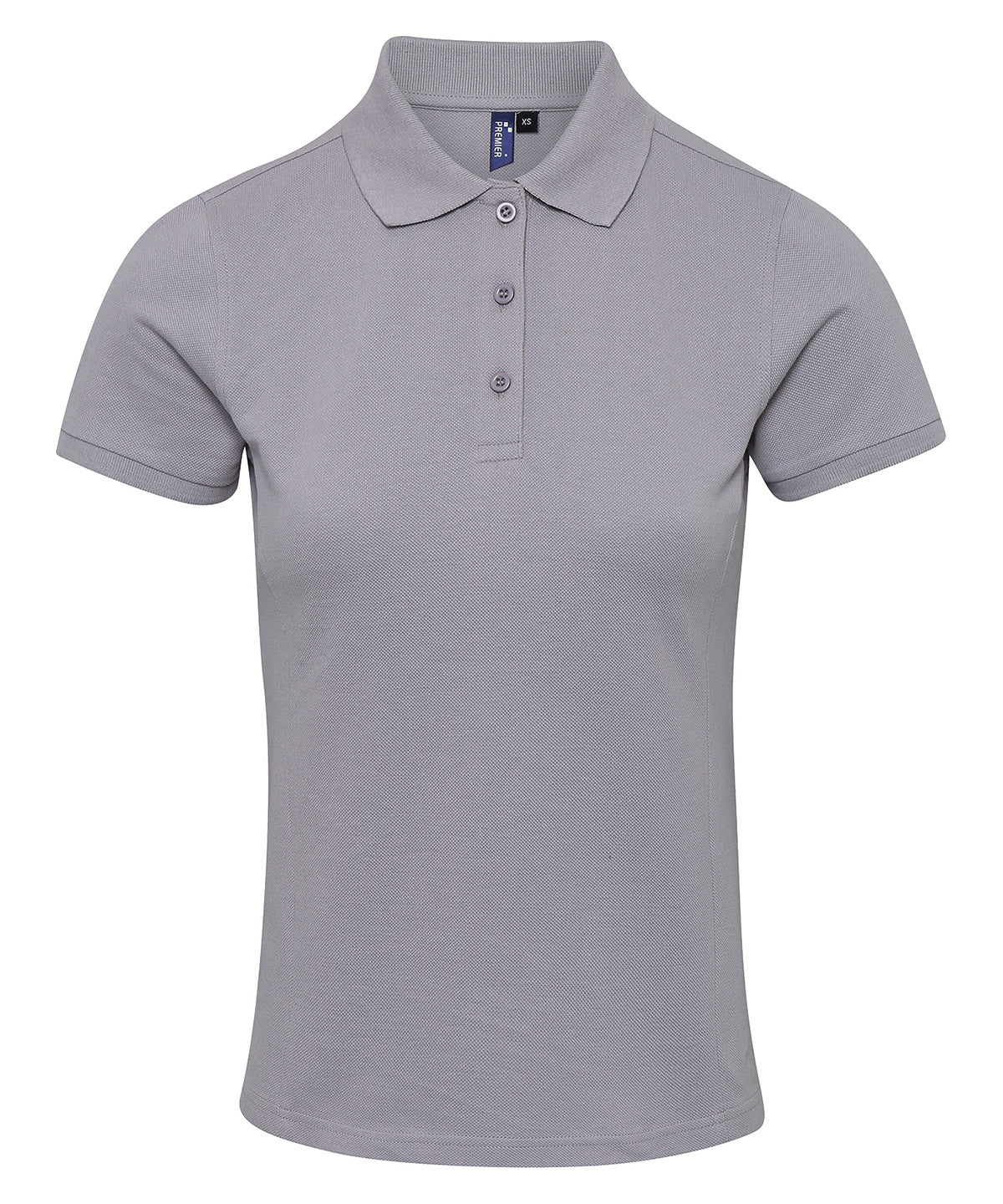 Women's Coolchecker® plus piqué polo - Silver