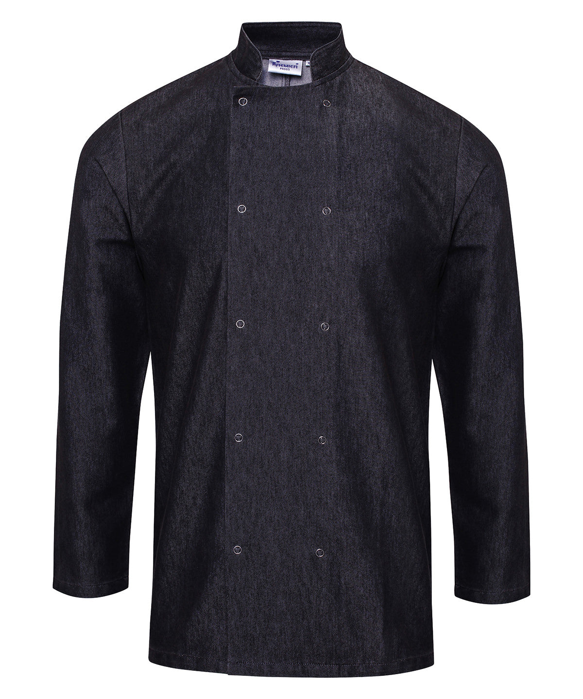 Denim chef's jacket - Black Denim