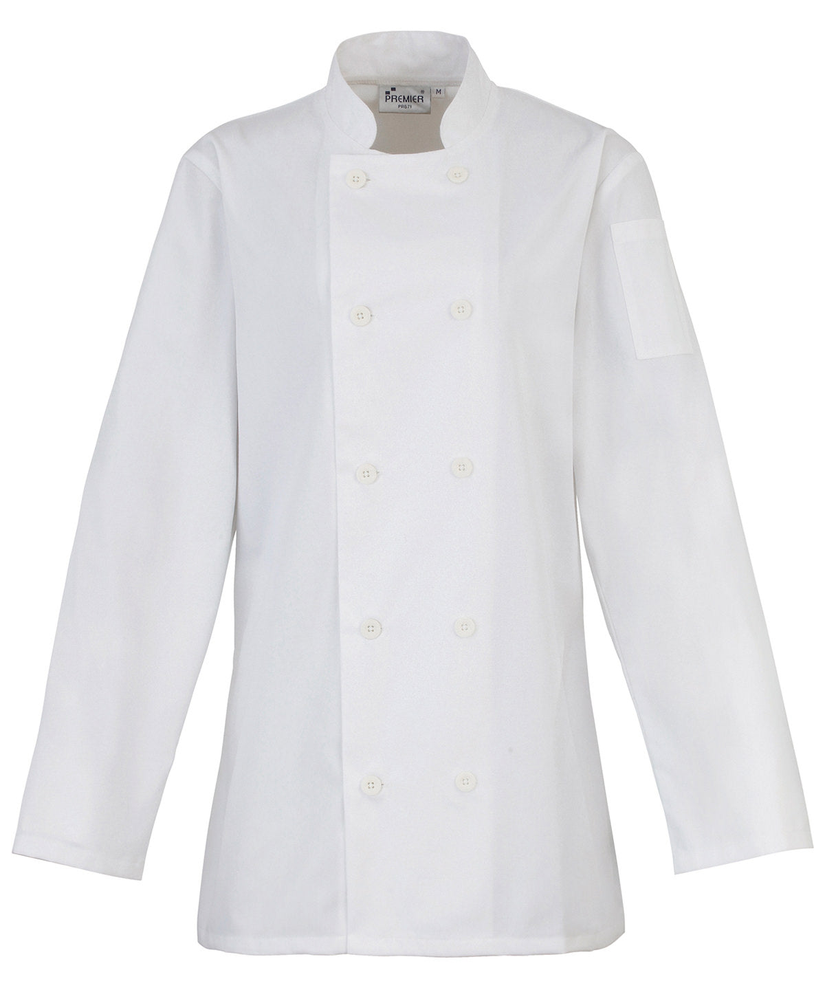 Women's long sleeve chef's jacket - White