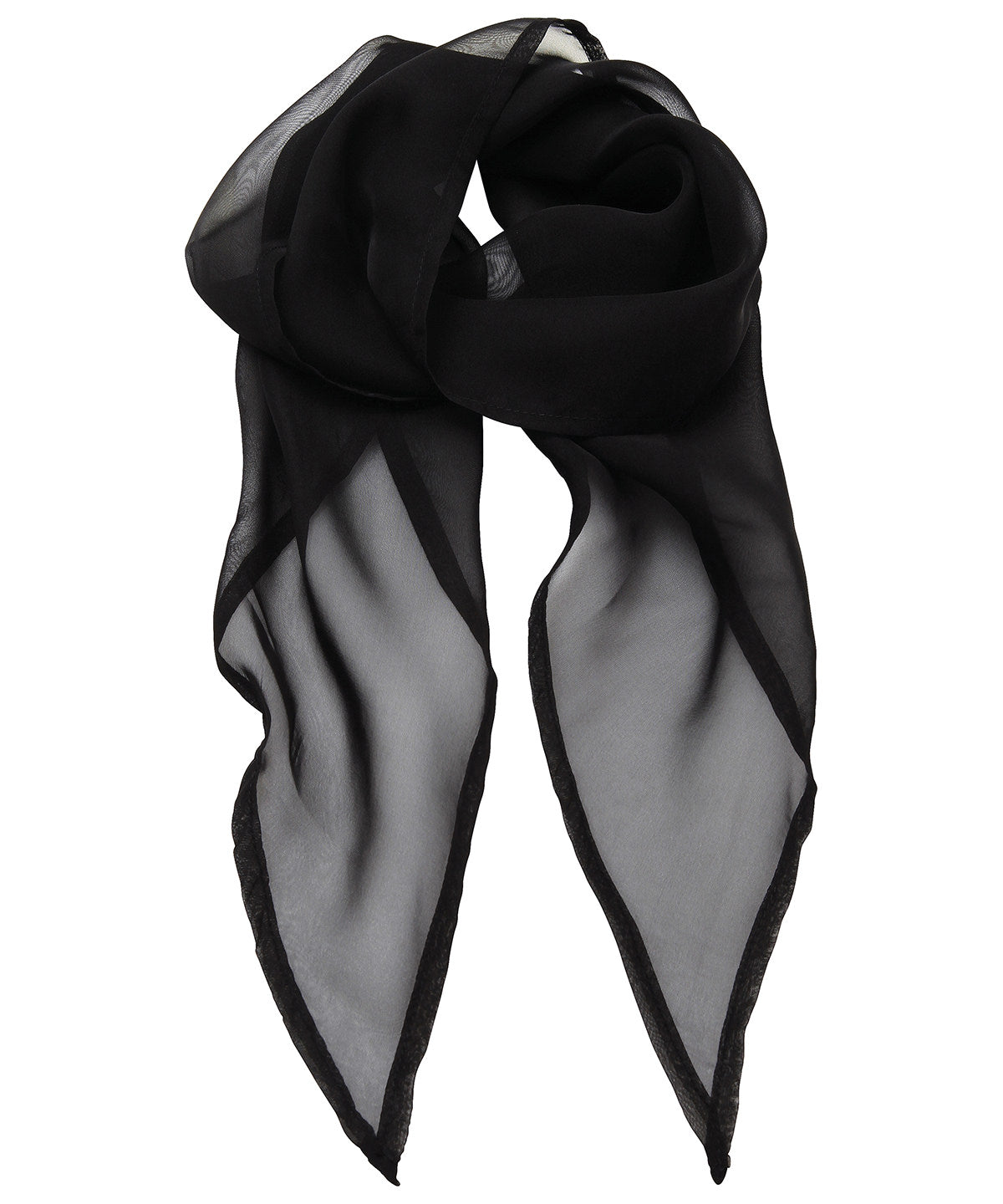 'Colours' Chiffon scarf - Black