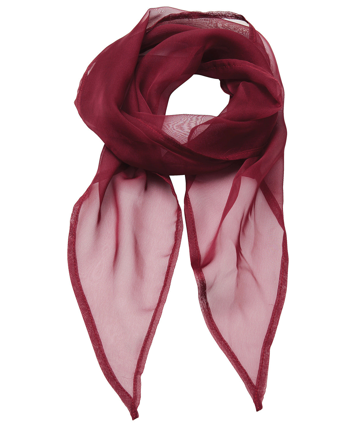 'Colours' Chiffon scarf - Burgundy