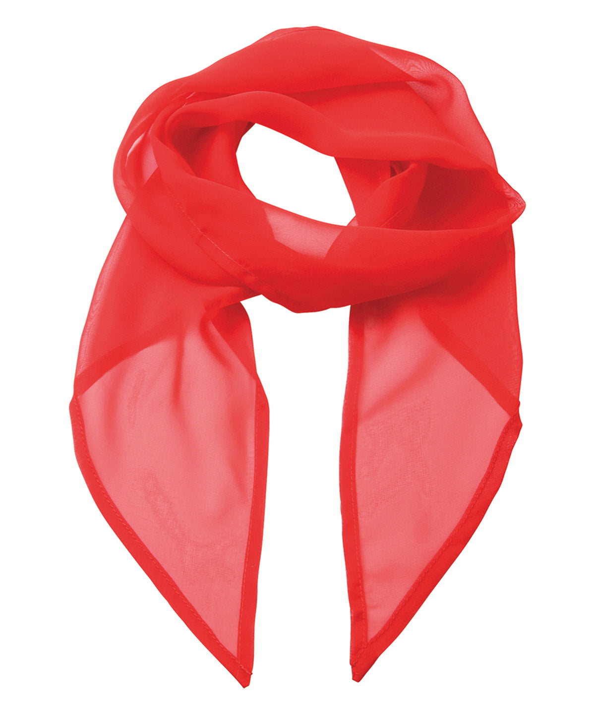 'Colours' Chiffon scarf - Strawberry Red