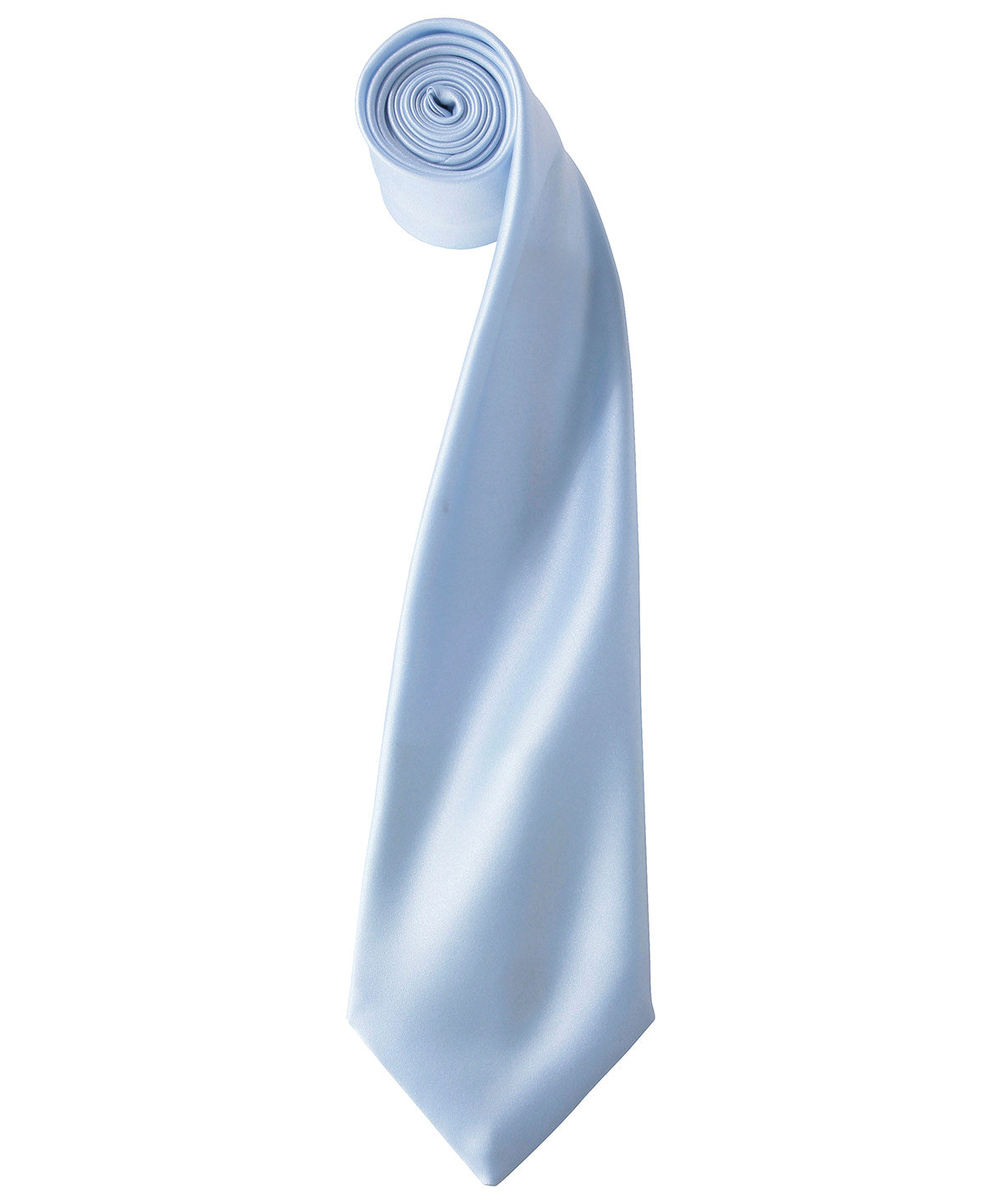 'Colours' satin tie - Light Blue