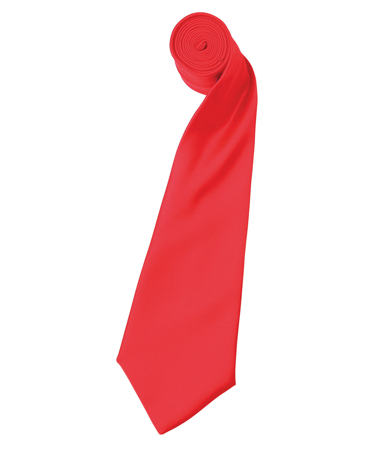 'Colours' satin tie - Strawberry Red