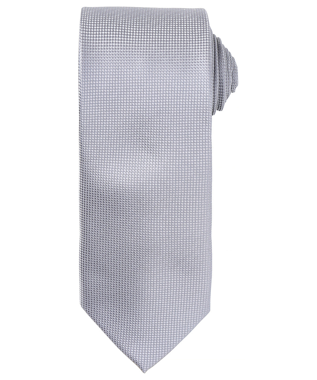 Micro waffle tie - Silver
