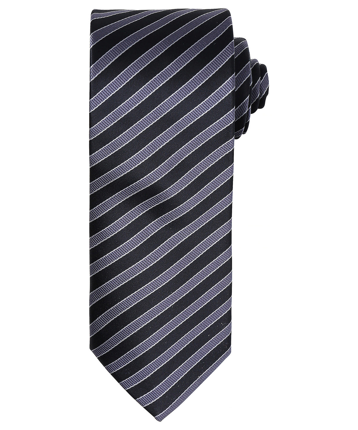 Double stripe tie - Black/Dark Grey