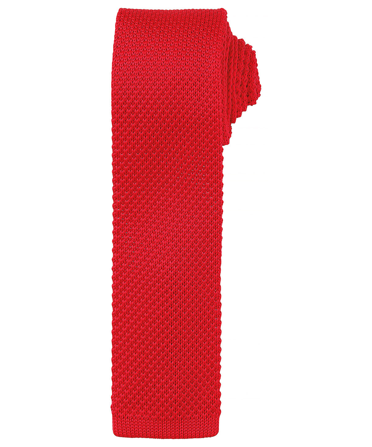 Slim knitted tie - Red