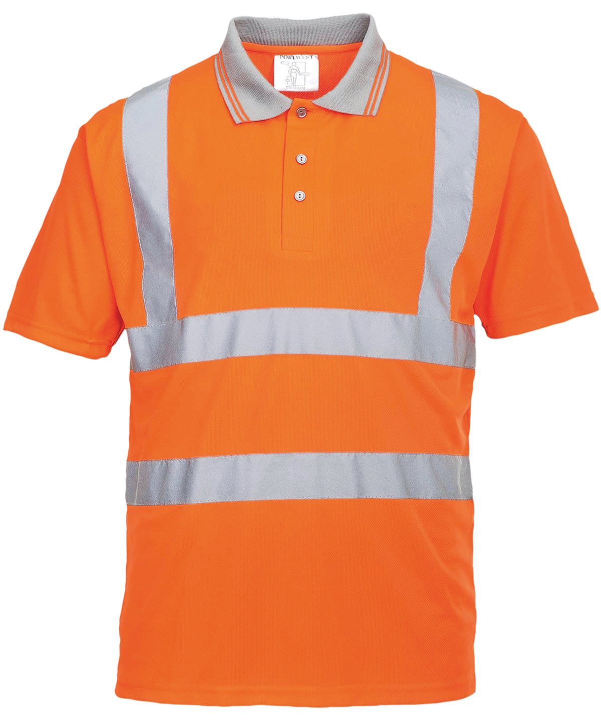 Hi-vis short sleeved polo (S477/RT22) - Orange