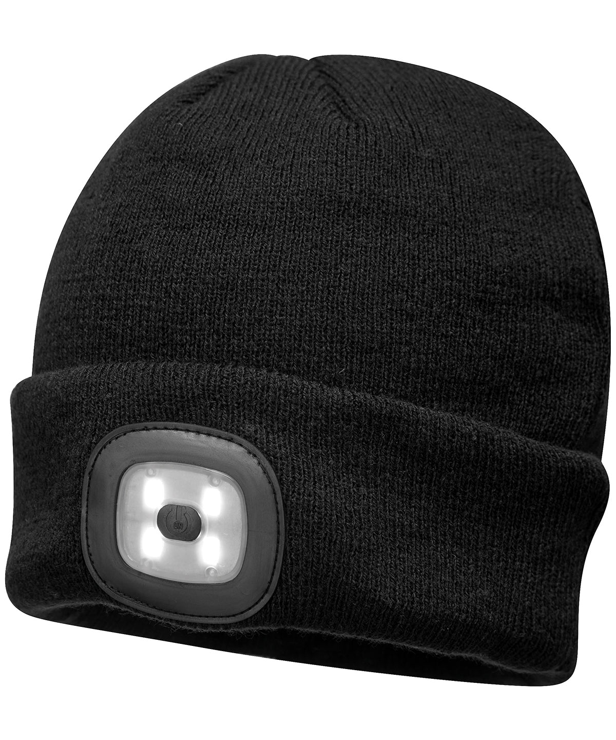 Beanie LED headlight USB rechargeable (B029) - Black