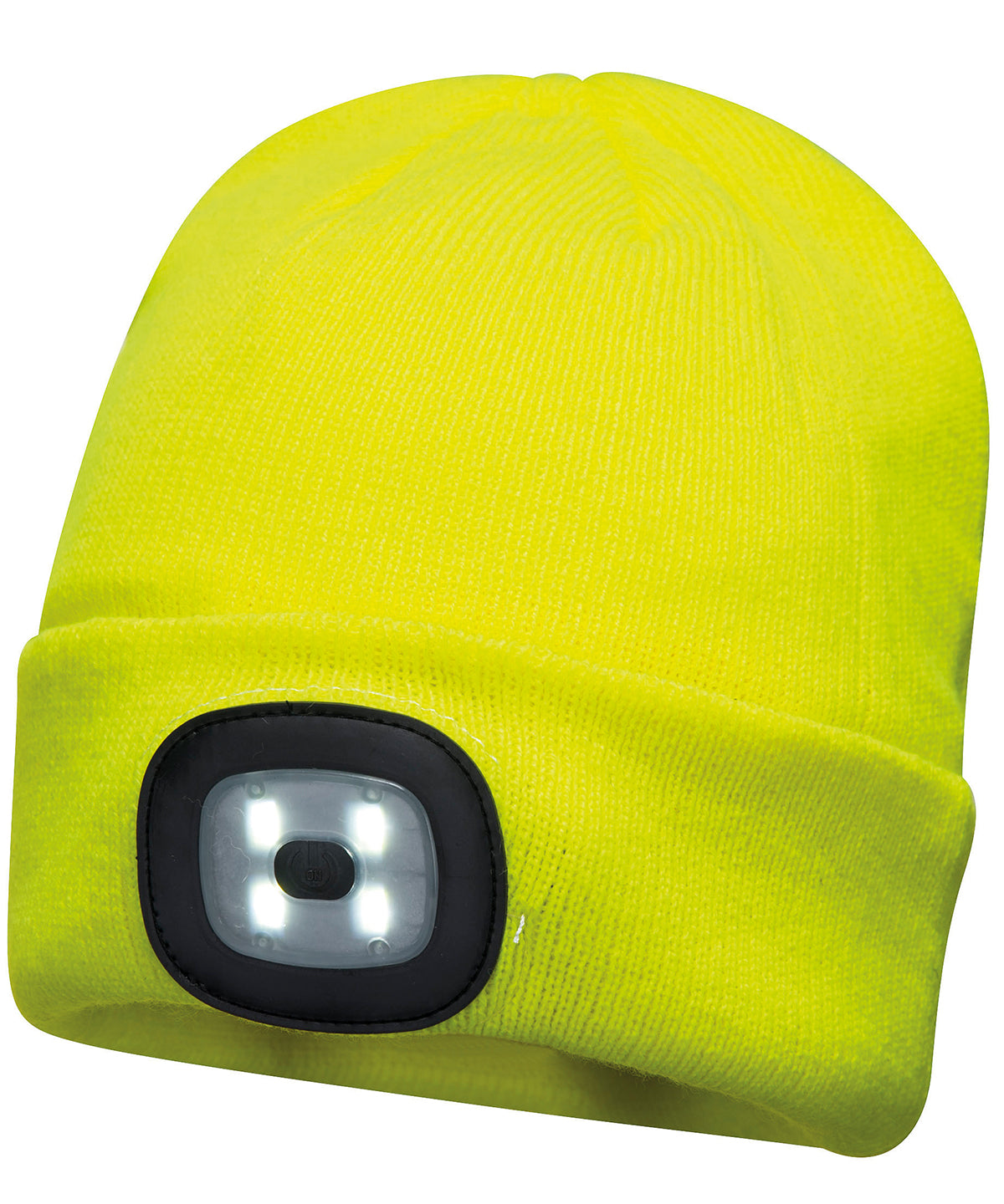 Beanie LED headlight USB rechargeable (B029) - Yellow