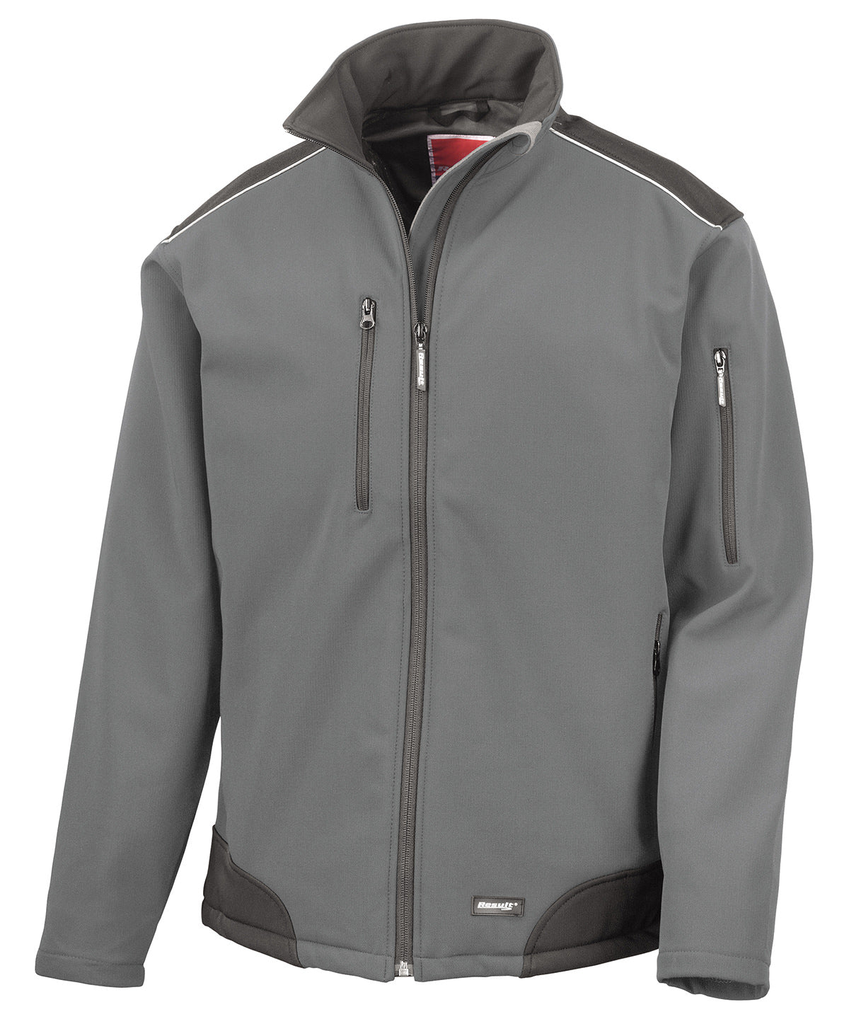 Ripstop softshell workwear jacket - Grey/Black