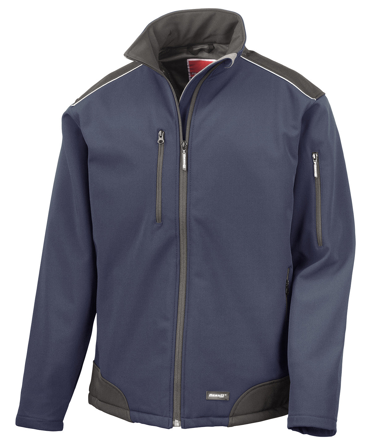Ripstop softshell workwear jacket - Navy/Black