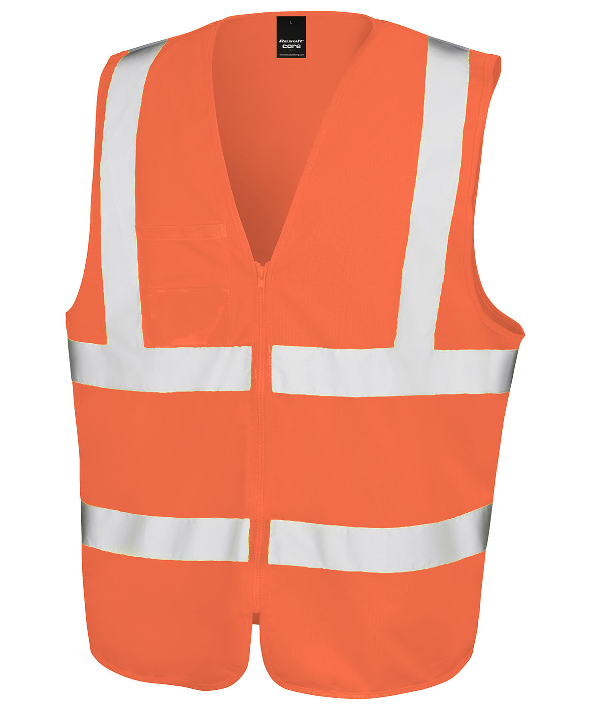 Core zip ID safety tabard - Orange
