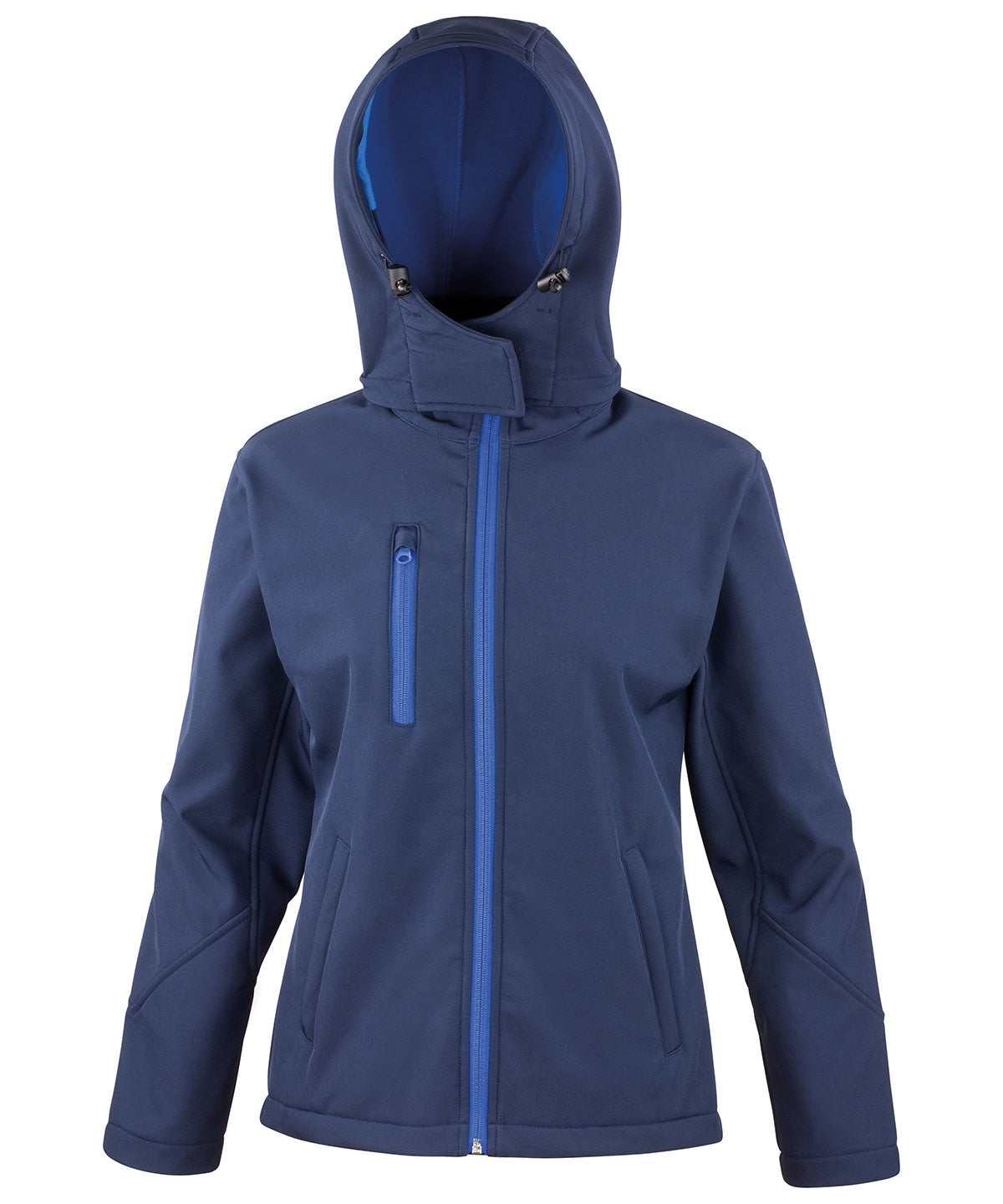 Women's Core TX performance hooded softshell jacket - Navy/Royal