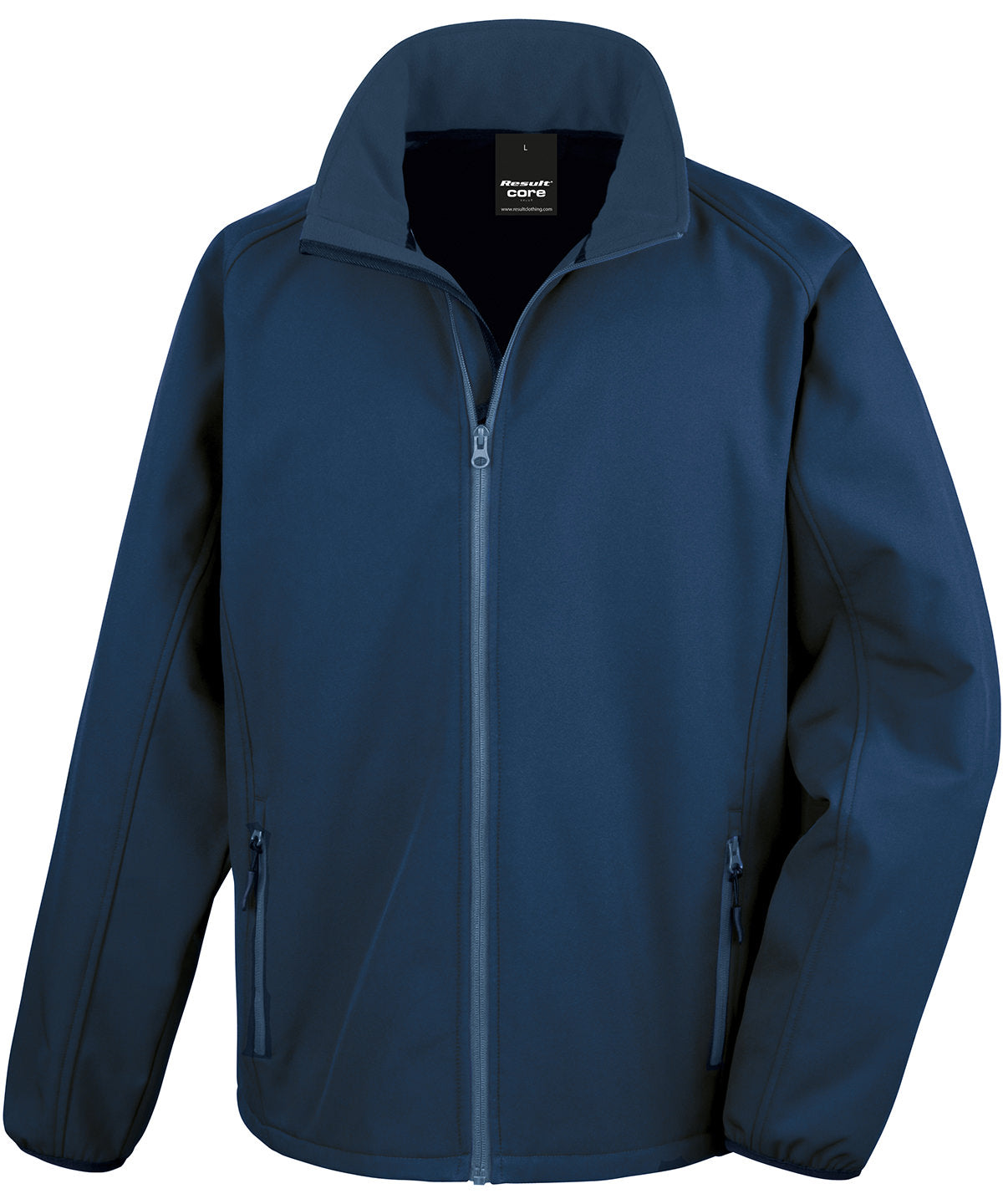 Core printable softshell jacket - Navy/Navy