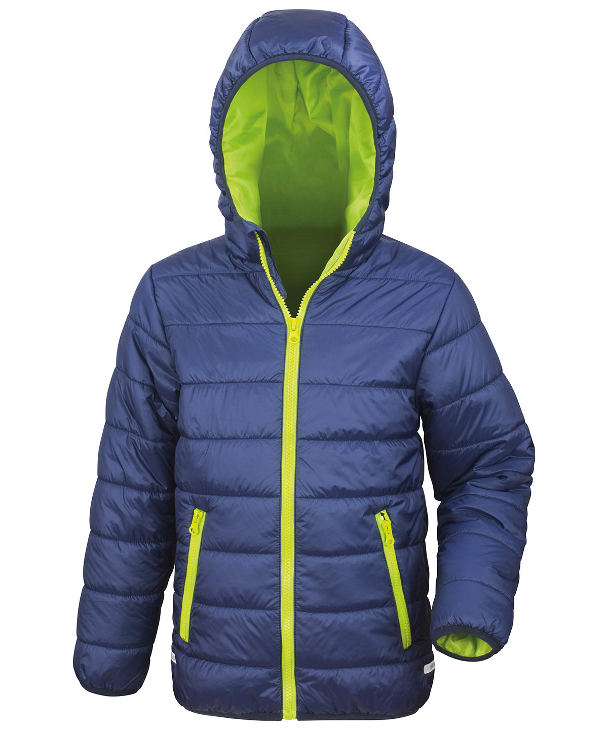 Core junior soft padded jacket - Navy/Lime