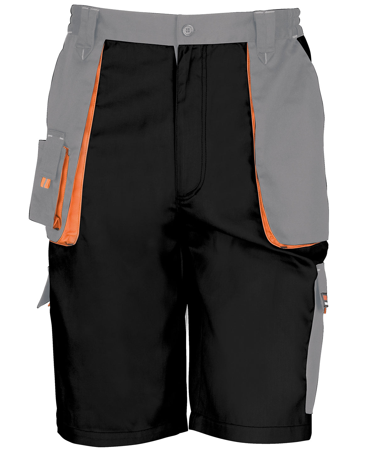 Work-Guard lite shorts - Black/Grey/Orange