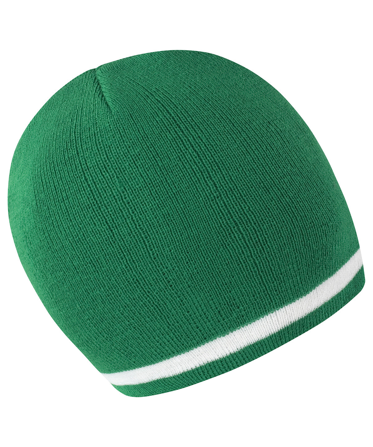 National beanie - Emerald/White